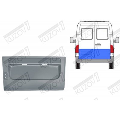 Дверь Задняя (левая) 50 См Klokkerholm для Mercedes Sprinter 2000-2006 - фото